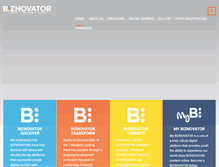 Tablet Screenshot of biznovator.com